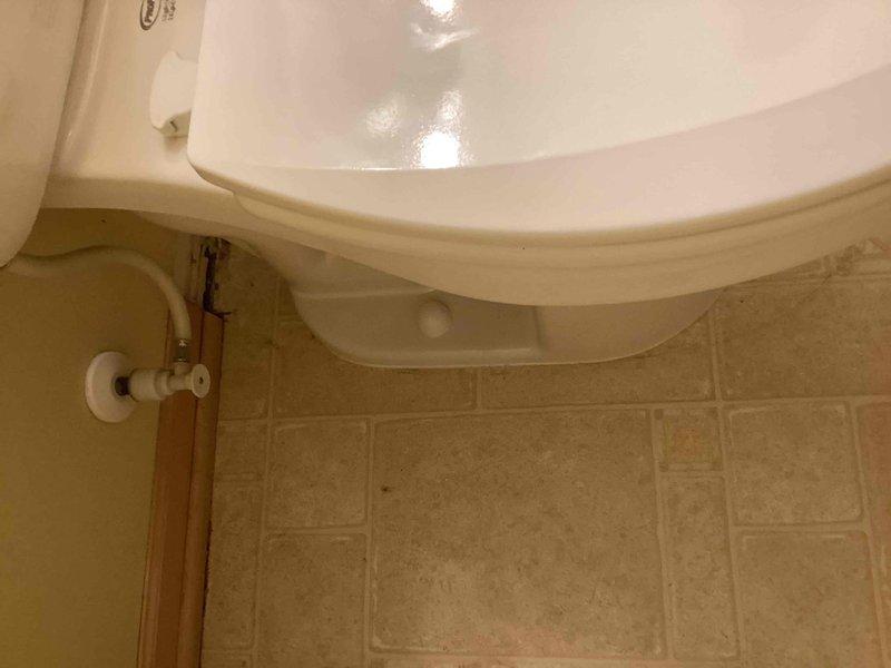 Responded to service call for toilet leaking from underneath bowl area. Upon inspection, identified worn tank-to-bowl gasket as the source of the leak. Replaced the entire toilet unit to resolve the issue. Verified proper installation and confirmed no further leakage.