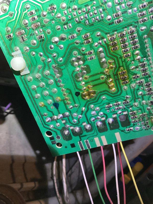 Diagnosed limit switch fault code on 21-year-old furnace. Inspection revealed loose solder joints at limit switch connections on circuit board preventing proper communication. Heat exchanger inspection showed rust accumulation but no immediate failure points. Ordered replacement control board and advised customer that system replacement should be considered within next few years due to unit age and progressive deterioration.