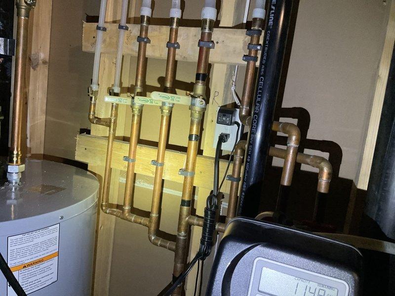 Responded to residential service call for low water pressure throughout property. Diagnostic assessment revealed high water pressure caused by faulty pressure reducing valve (PRV) and simultaneously low water pressure due to fouled water softener. Provided homeowner with options for water treatment system and PRV replacement to restore proper system pressure and functionality.