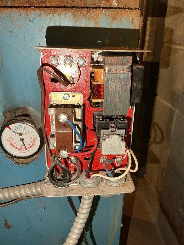 Responded to service call for 15-year-old boiler system producing loud buzzing noise from electrical components. Diagnostic testing identified buzzing from failing Aquastat relay that was still operational but at risk of imminent failure. Completed full replacement of Aquastat relay and boiler unit to restore proper system function and eliminate noise issue.