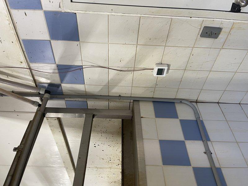 Diagnosed and resolved no-heat issue on recently installed furnace (3 days prior) by identifying water damage to parlor thermostat. Temporarily relocated thermostat to furnace housing in dry location to restore heating functionality. Completed paperwork for replacement agricultural-grade thermostat to provide proper long-term solution for the environment.