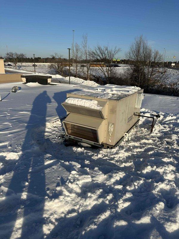 Performed a commercial RTU repair, replacing faulty heat exchanger and inducer motor as part of sold repair service. Removed damaged components and installed new heat exchanger and inducer motor assembly. Unit tested and confirmed proper heating function with all operations restored to normal.