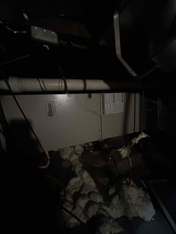 Responded to no heat service call for Gibson furnace unit. Diagnosed tripped inducer limit switch, which was reset to restore normal operation. Inspected the limit switch and found no visible corrosion or damage; system functioned properly after reset with warm air flowing through vents.