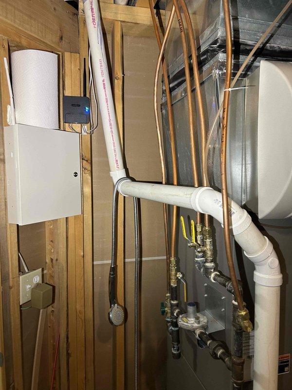 Performed comprehensive furnace tune-up under annual maintenance agreement. Conducted full system inspection including heat exchanger examination, combustion analysis testing, gas pressure verification at high/low stages, and inspection of flame sensor, burners and blower assembly. All components functioning properly with no immediate concerns identified. Cleaned pressure switch, verified proper thermostat operation, and confirmed air filter is in excellent condition.