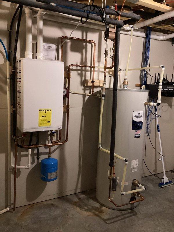 Responded to recurring error code F008 on recently installed tankless water heater. Diagnosed issue occurring primarily during windy conditions, indicating potential combustion air/venting problem. Recommended replacement of control board after determining existing one was malfunctioning.