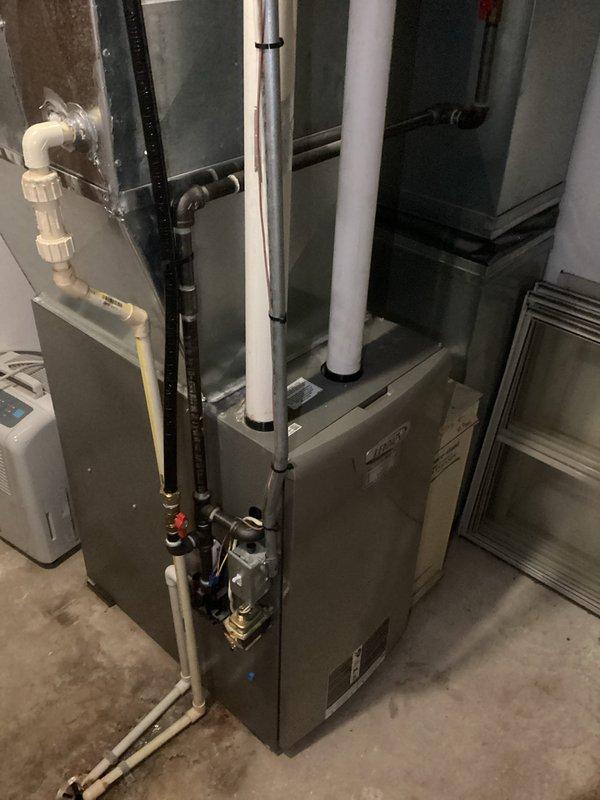Completed bi-annual furnace tune-up service on Lennox heating system. Performed standard maintenance including cleaning of routine components and comprehensive inspection of heat exchanger which showed no signs of deterioration. Verified proper operation of both HVAC zones with all systems functioning within normal parameters.