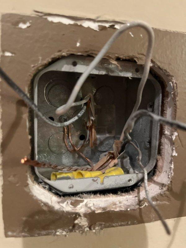 Diagnosed and repaired electrical infloor heating system that was continuously running due to improper thermostat wiring configuration where Line Voltage was incorrectly connected to the Load Side. Rewired and programmed the thermostat to restore proper operation, however system shows GFCI fault requiring thermostat replacement or further electrical work by qualified electrician.