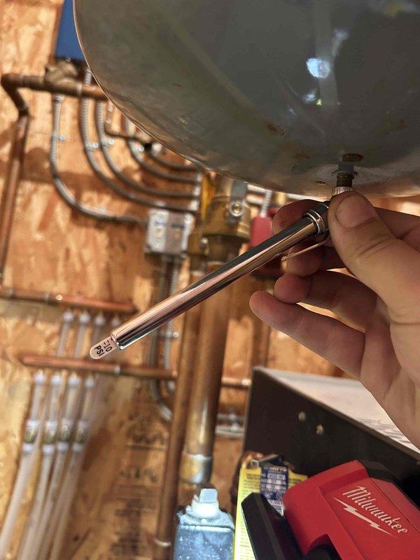 Responded to customer complaint of boiler leakage. Identified cause as inadvertently open fast fill valve causing system overpressurization to 30psi. Closed valve, verified expansion tank pressure at 12psi, and monitored system for 20 minutes to confirm proper operation and resolution of relief valve dripping.