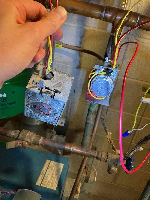 Responded to a zone valve issue in a residential hydronic heating system. Successfully diagnosed failed power head on zone valve and replaced it. Tested system after replacement to verify proper operation and zoning function.
