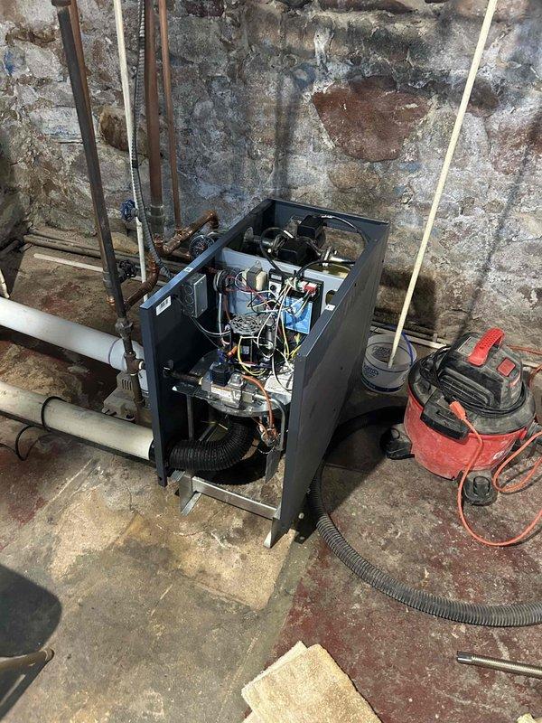Responded to no-heat service call for a McClain boiler system, less than 2 years old, that was cycling on and off intermittently. Diagnostic inspection revealed gas ignition failure. Identified faulty components covered under manufacturer warranty and submitted estimate to customer for replacement parts.