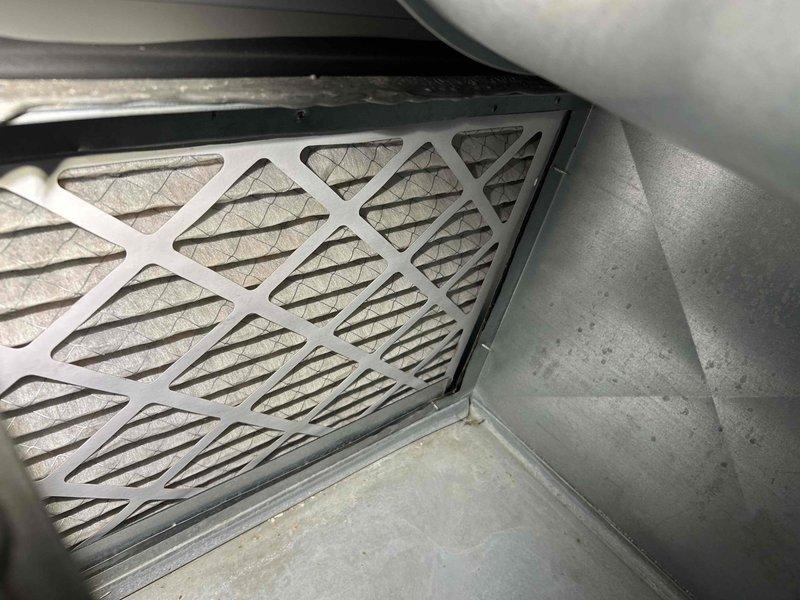 Performed scheduled FRP tune-up on 1-year-old furnace. Adjusted gas train pressure from 3.77 inWC to 3.41 inWC, cleared condensate drain line and trap of debris/spiderwebbing. Combustion analysis showed CO at 13 ppm. Verified proper operation of inducer motor, capacitor, pressure switch, control board connections, and thermostat. Noted moderate filter condition; recommended replacement every 3 months. System functioning normally with no immediate concerns.