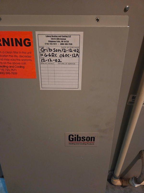 Diagnosed 23-year-old Gibson furnace with intermittent ignition failure issues. Customer had previously replaced blower motor and igniter with continued operation problems. Observed unit shutting down prematurely twice during inspection, noted excessively noisy combustion blower and faulty pressure switch requiring replacement. Control board also suspected of malfunction, consistent with known issues in this model.