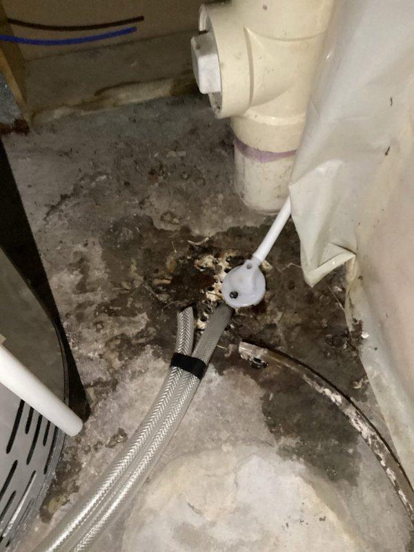 Diagnosed water leak from recently installed humidifier. Discovered improper installation where new humidifier was connected to old plugged drain line. Resolved issue by replacing with new drain line, ensuring proper drainage and preventing future water damage.
