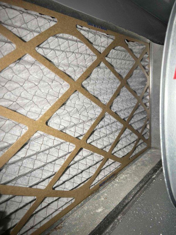 Performed scheduled bi-annual FMR/FRP furnace maintenance on approximately 2-year-old unit. Conducted comprehensive inspection including heat exchanger examination, combustion analysis testing, gas pressure verification (HI/LO stage), flame sensor and burner inspection, and blower motor assessment. Cleaned pressure switch and confirmed proper thermostat operation. Filter in moderate condition. No operational concerns identified; furnace functioning normally with proper heating performance.