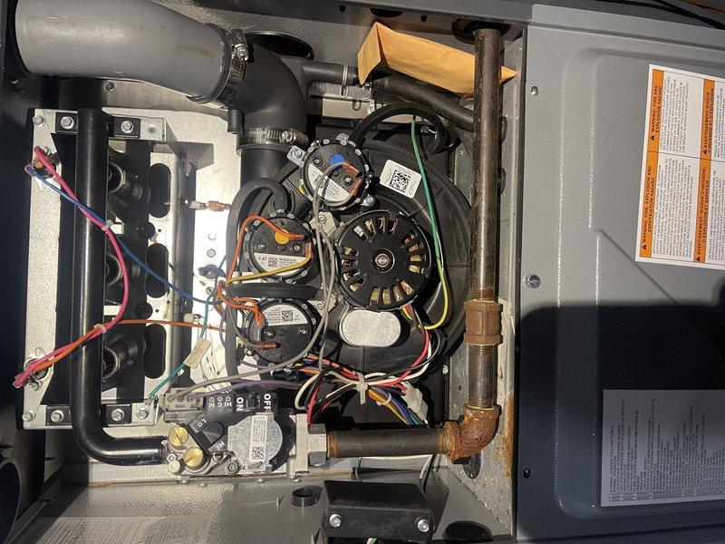 Performed scheduled biannual maintenance on Daiken furnace system. Completed comprehensive tune-up including heat exchanger inspection, burner cleaning, flame sensor maintenance, and condensate system service. System is functioning properly with all components in good operational condition.