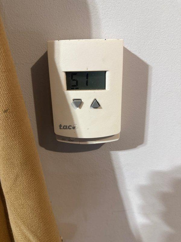 Responded to call for intermittent heating issues with garage boiler system. Diagnosed problematic thermostat that was difficult to operate but eventually activated. Inspected system and verified all valves are functioning properly and boiler is operating correctly when engaged. Recommend replacement of existing Taco thermostat to prevent future operational issues.