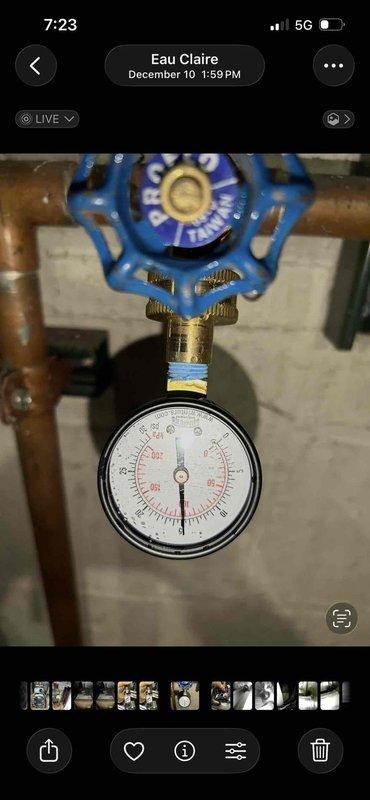 Diagnosed and resolved low pressure fault on Triangle Tube boiler system that was causing no heat condition. System pressure was at 15psi; reset equipment successfully which restored operation. Educated customer on reset procedure for potential future occurrences and discussed limited parts availability options due to Triangle Tube no longer operating in US market.