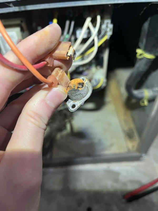 Responded to no-heat complaint; system was operational upon arrival but diagnostic revealed past pressure switch codes. Inspection showed functional pressure switch but identified severely corroded snap disc on the inducer. Installed temporary disc with comparable temperature rating to restore heat while permanent replacement part is ordered. System currently functioning properly.