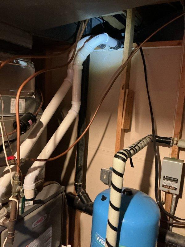 Successfully unclogged kitchen sink drain using snake tool to restore proper drainage function. Completed inspection of home's plumbing infrastructure including water treatment system and PVC drainage components. Scheduled follow-up visit with Daniel for comprehensive estimate on additional plumbing issues requiring attention.