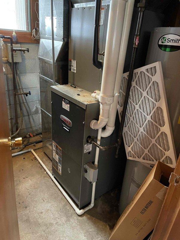 Responded to service call for furnace error code complaint. Diagnostics revealed no stored error codes on control board but identified rotted burners causing ignition problems, evidenced by visible corrosion around burner openings. Performed system reset to clear thermostat error message. Customer approved replacement of deteriorated burners; completed part order form for new components.