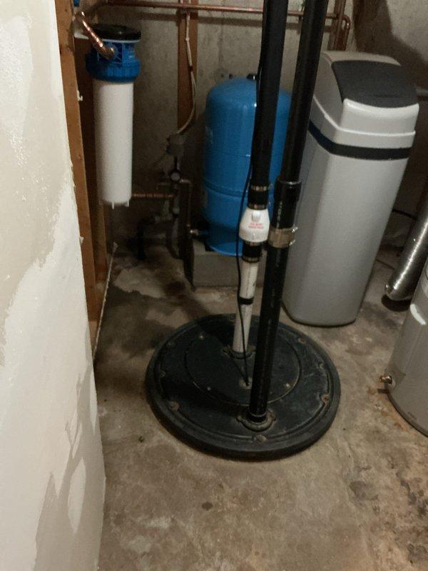 Replaced failed sewage ejector pump in basement as per estimate. Additionally installed new ADA-compliant rounded toilet and replaced angle toilet as requested by customer. Total service took approximately 4-5 hours, resolving basement drainage issues and upgrading bathroom fixtures to meet accessibility requirements.