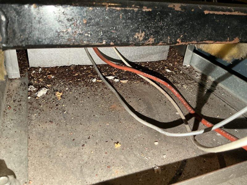 Responded to no heat call for 10-year-old boiler. Diagnostic inspection revealed an intermittently failing gas valve, evidenced by significant dust and debris accumulation around electrical connections and deteriorating internal components. Complete boiler replacement performed as repair was not viable due to component age and condition.