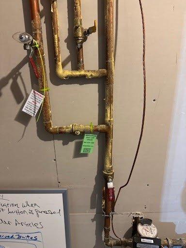 Responded to service call for leaking irrigation system shutoff valve. Diagnosed active leak at exterior irrigation access point with visible dripping and frost formation at the base. Successfully replaced the faulty valve, resolving the water leak while maintaining uninterrupted water service to the residence.