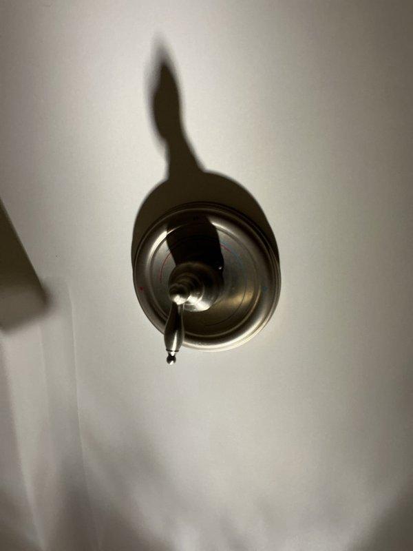 Responded to service call regarding no hot water in downstairs shower while other fixtures maintained hot water supply. Diagnosed issue as faulty shower valve. Removed and replaced Moen cartridge, restoring proper hot water flow to shower.