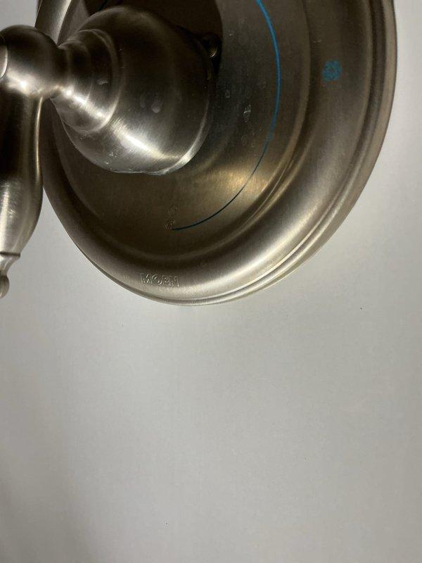 Responded to service call regarding no hot water in downstairs shower while other fixtures maintained hot water supply. Diagnosed issue as faulty shower valve. Removed and replaced Moen cartridge, restoring proper hot water flow to shower.