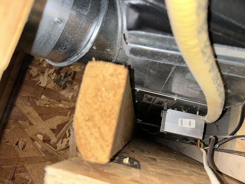 Responded to customer complaint regarding zone heating issues. Upon inspection, found all zone dampers and motors functioning properly, but identified one main level duct run installed before the zone damper, causing improper airflow distribution. The problematic duct section is located in an inaccessible area, preventing immediate correction. Discussed findings and limitations with homeowner and recommended water care services.