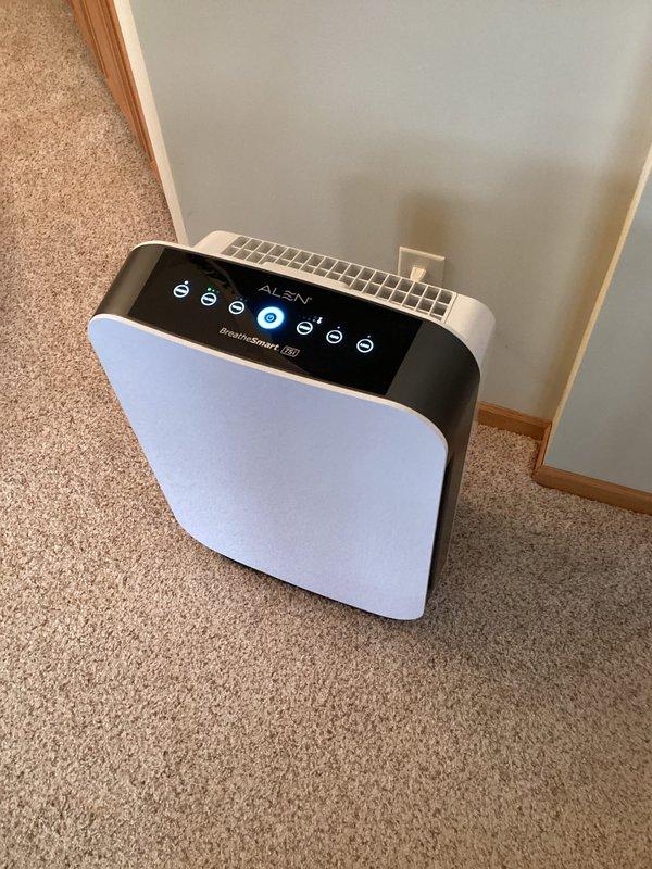 Responded to customer concerns about two indoor air quality monitors displaying red indicators. Inspected furnace for safety issues and found all systems functioning properly. Observed clean ductwork and well-maintained home environment despite persistent red indicators on air quality devices. Removed old electronic filter and recommended installation of new electronic filter and UV light system, with quote to be provided via email.