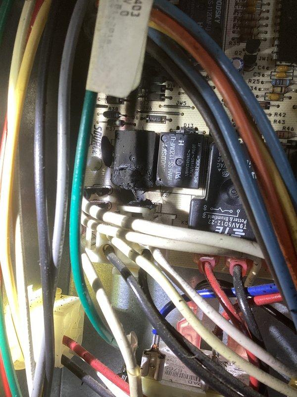 Diagnosed 2016 furnace with no heat issue. Inspection revealed a damaged control board, failed ignitor, and malfunctioning blower motor. System showed significant airflow restriction due to missing air filters, resulting in contaminated evaporator coil and blower wheel. Prepared detailed estimate for component replacement and cleaning services for customer consideration.