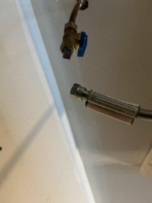 Connected gas line to customer's garage heater using black iron pipe to join with existing copper line. Performed leak testing to ensure safety and proper functionality. Customer-supplied appliance whip was unsuitable for installation, requiring alternative connection method.