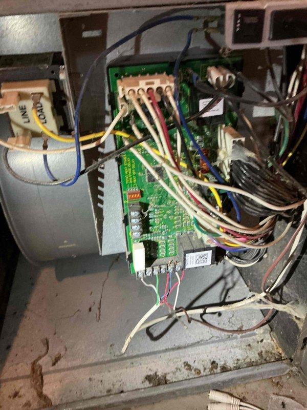 Responded to no heat call for 18-year-old Lennox furnace. Diagnosed stuck high limit switch, temporarily restored operation by manually re-engaging switch through tapping method. Identified root cause as furnace overheating likely due to restrictive filtration. Inspection revealed significant rust and potential heat exchanger breach where primary connects to secondary. Customer opted for temporary repair and scheduled consultation for furnace replacement.