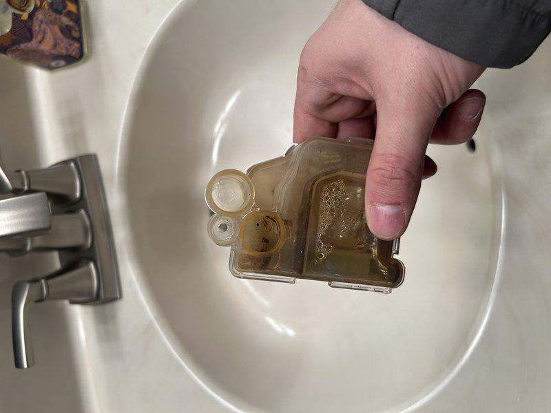 Performed annual furnace maintenance including operational testing, component cleaning, and system inspection. Identified and corrected a leaking humidifier connection by tightening the hose. Noted slight noise from the inducer motor which should be monitored for potential replacement in the future. Cleaned blower wheel assembly and heat exchanger, both showing typical usage patterns.