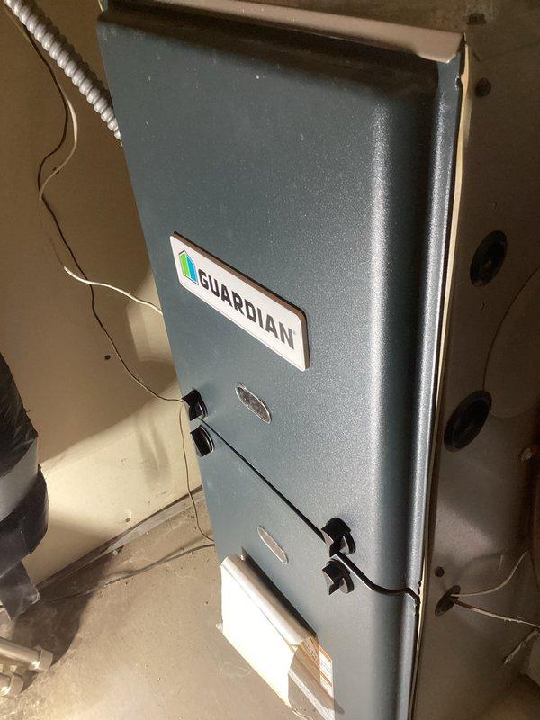 Responded to customer report of slow furnace ignition and gas odor. Diagnosed issue with clogged air filter causing system to overheat and short cycle. Performed comprehensive inspection of flame sensor, ignitor, safety switches, pressure switch, inducer, burners, heat exchanger, gas valve and connections. Customer replaced filter during visit. System now operating within normal parameters with proper temperature split and gas pressure verified.