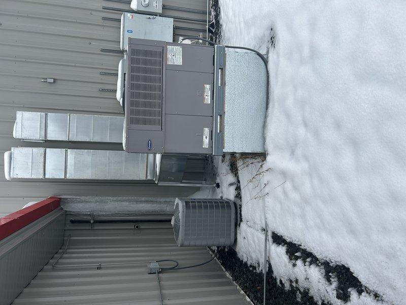 Diagnosed and replaced faulty pressure switch on HVAC unit, returning system to proper operational condition. Performed comprehensive documentation of all HVAC equipment throughout the facility for future preventative maintenance estimate, including twelve tube heaters in warehouse area, one Reznor unit heater, one mini split, four split systems, and two ground package units.