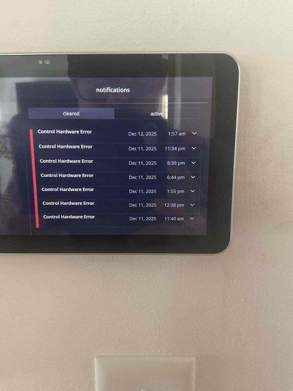 Responded to customer complaint regarding newly installed furnace displaying error code 800 and concerns about heat pump electricity usage. Diagnosed control hardware errors on the E30 hub as confirmed by system notifications. Replaced defective E30 hub and corrected heat pump temperature setpoint from 25° to appropriate 35-55° range per consultation with Jared.