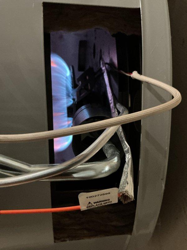 Responded to service call for no hot water from 1-year-old water heater. Diagnosed thermostat setting at excessive temperature (160°F) causing safety shutdown. Determined child had inadvertently adjusted settings while retrieving toy. Re-lit pilot light and restored thermostat to appropriate temperature setting. Unit now functioning properly.