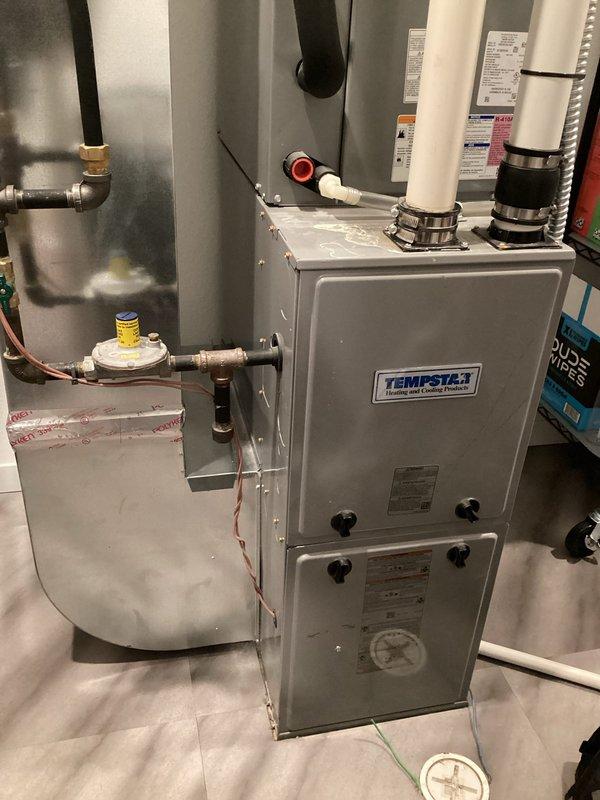 Performed annual maintenance on a 5-year-old Comfort Maker furnace. Discovered system was tripping on limit switch due to a clogged filter from 2023; replaced filter with new one from truck inventory. Post-filter replacement, system operated normally with all components functioning properly. No additional issues identified during comprehensive inspection.
