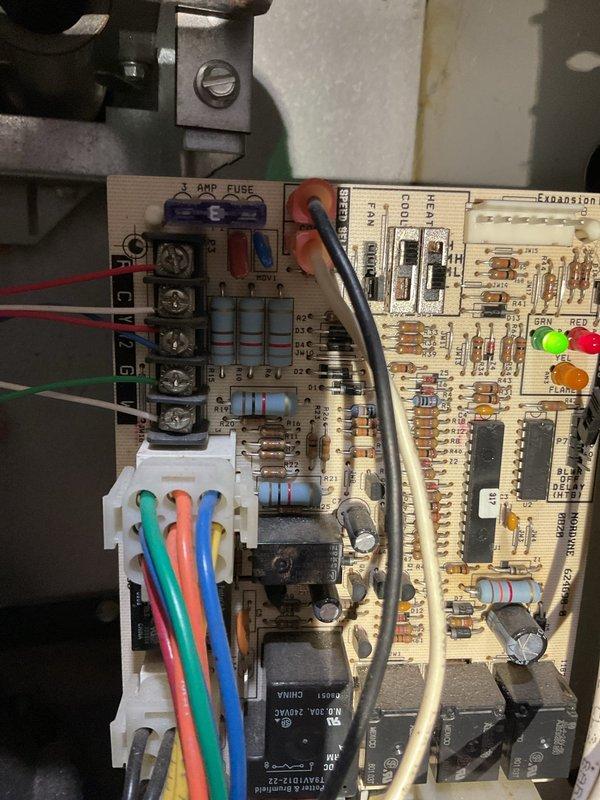 Performed routine furnace inspection for new customer Jesse. Found multiple issues including an out-of-spec blower capacitor, noisy inducer motor, and cracked AC coil pan. During inspection, the HSI (hot surface ignitor) failed and cracked upon reinsertion - replaced with new unit from service vehicle. Completed full system assessment and scheduled follow-up service.