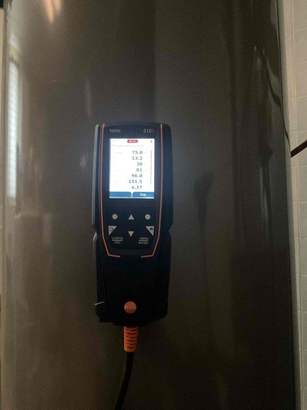 Diagnosed and repaired a 10-year-old Rheem furnace that was cycling on but failing to maintain proper air flow. Identified faulty pressure switch as root cause and replaced the component, restoring normal heating operation to the system. Performed combustion analysis with Testo 310 to verify proper system function after repair.