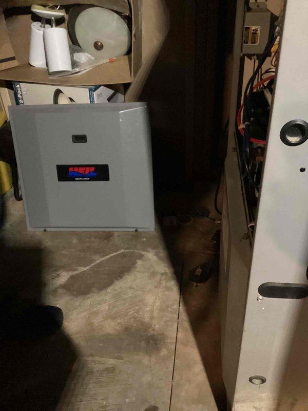 Responded to a carbon monoxide emergency where alarms triggered and fire department confirmed CO presence, requiring gas shutoff. Performed comprehensive inspection of furnace including heat exchanger examination, exhaust system check, and combustion analysis with no significant concerns identified. Replaced completely clogged air filter and verified system operation with minimal CO readings (1ppm), likely residual from previous incident.