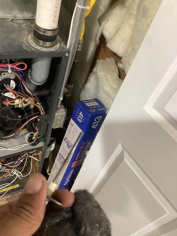 Serviced a 15-year-old Goodman furnace experiencing intermittent shutdowns and restarts. Diagnostic testing revealed a dirty flame sensor, which was thoroughly cleaned to restore reliable operation. Enrolled customer in maintenance program to ensure regular preventive service for continued optimal performance.