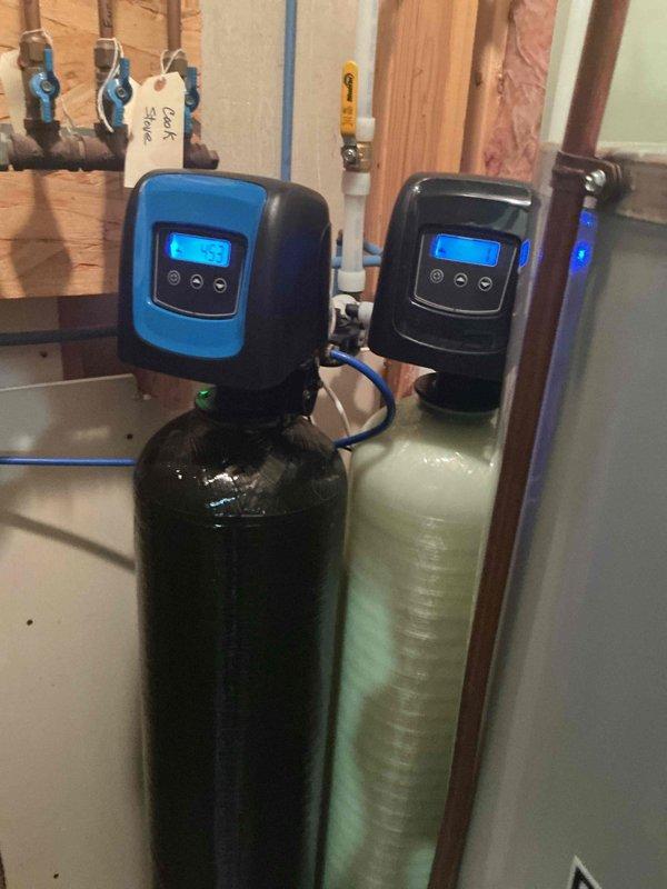 Conducted inspection of client's water softener system due to concerns about diminished water softness. Upon assessment, determined no mechanical issues with the dual-tank filtration system. Adjusted hardness level settings on the softener control unit to increase water softness, while advising client this modification will increase salt consumption. Explained to homeowner that perceived reduction in softness likely resulted from acclimation to soft water rather than system malfunction.