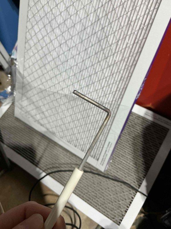 Responded to no-heat call for furnace with multiple component failures. Diagnosed faulty flame sensor as primary issue, along with worn inducer, capacitor, and ignition components. Replaced all defective parts, verified proper system operation, and inspected air filter which was in good condition.