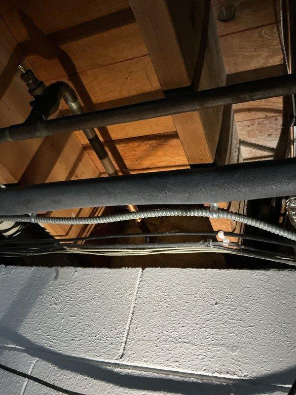 Diagnosed outdoor faucet that was leaking despite closed shut-off valves, causing continuous dripping. Inspection of basement plumbing infrastructure revealed the faucet assembly needed complete replacement rather than repair. Installed new outdoor faucet, resolving the leak issue and restoring proper functionality.