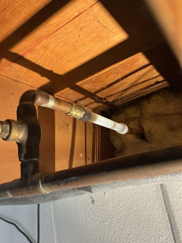 Diagnosed outdoor faucet that was leaking despite closed shut-off valves, causing continuous dripping. Inspection of basement plumbing infrastructure revealed the faucet assembly needed complete replacement rather than repair. Installed new outdoor faucet, resolving the leak issue and restoring proper functionality.