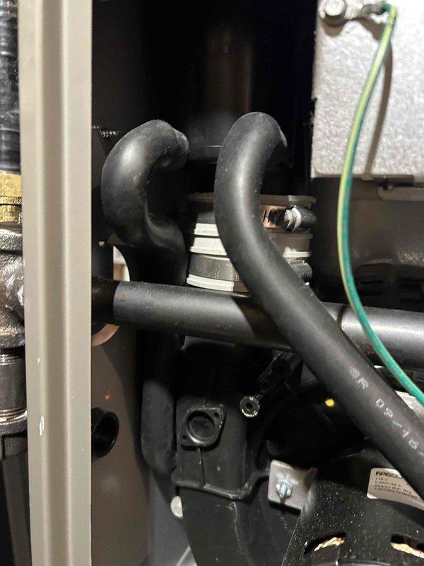 Performed comprehensive maintenance on a 1-year-old furnace. Inspected heat exchanger for wear, conducted combustion analysis, verified proper gas pressure in high/low stages, and examined flame sensor, burners, and blower components. Services included cleaning flame sensor, flushing condensation trap, and clearing pressure switch. System is operating normally with no immediate concerns noted.