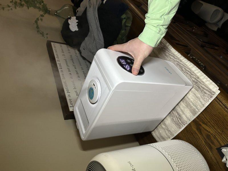 Responded to no heat call for a furnace installed 2 years ago. Diagnosed a code 311 on the furnace board related to airflow restriction. Determined the air filter was being clogged by mineral deposits from portable humidifiers. Advised customer to replace the filter and recommended alternative humidification methods to prevent recurrence of the issue.